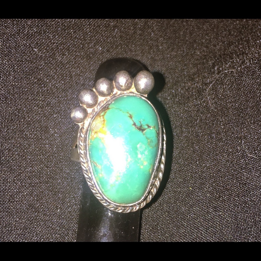 Vintage Turquoise /sterling silver Navajo ring